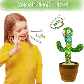 Interactive Plush Cactus Toy | Talking, Dancing, Soft Home Decor