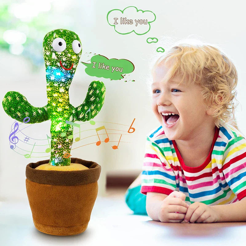 Interactive Plush Cactus Toy | Talking, Dancing, Soft Home Decor