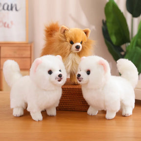 Pomeranian Dog Plush Toy | Soft, Cuddly 12-Inch Companion