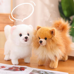 Pomeranian Dog Plush Toy | Soft, Cuddly 12-Inch Companion