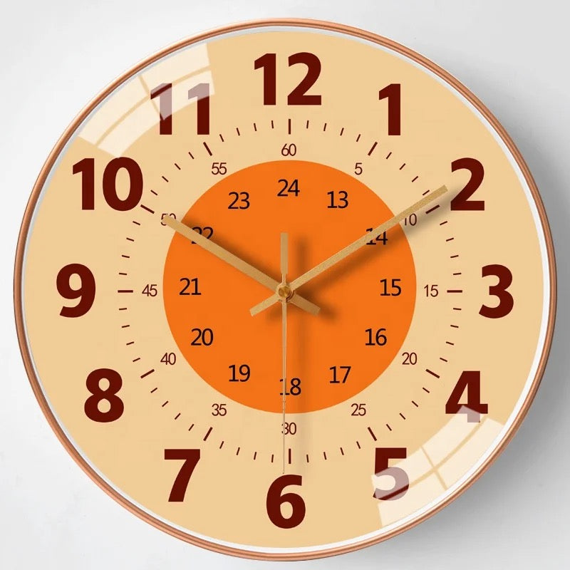 Kids Wall Clock for Learning | Colorful Design for Independent Time Telling