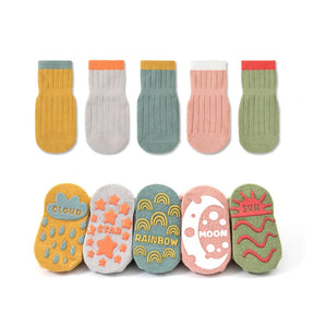 Kids' Non-Slip Socks | Breathable Cotton with Non-Skid Sole