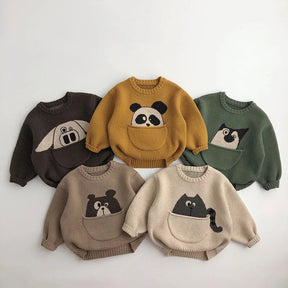 Kids Animal Hoodie | Cozy 100% Cotton with Pouch Pocket
