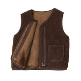 Kids' Warm Winter Vest | Cozy Polyester Lambswool Design