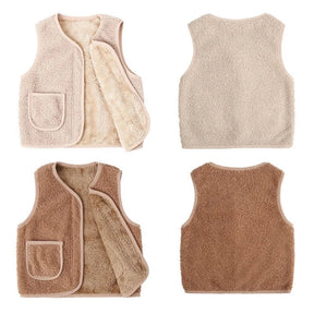 Kids' Warm Winter Vest | Cozy Polyester Lambswool Design