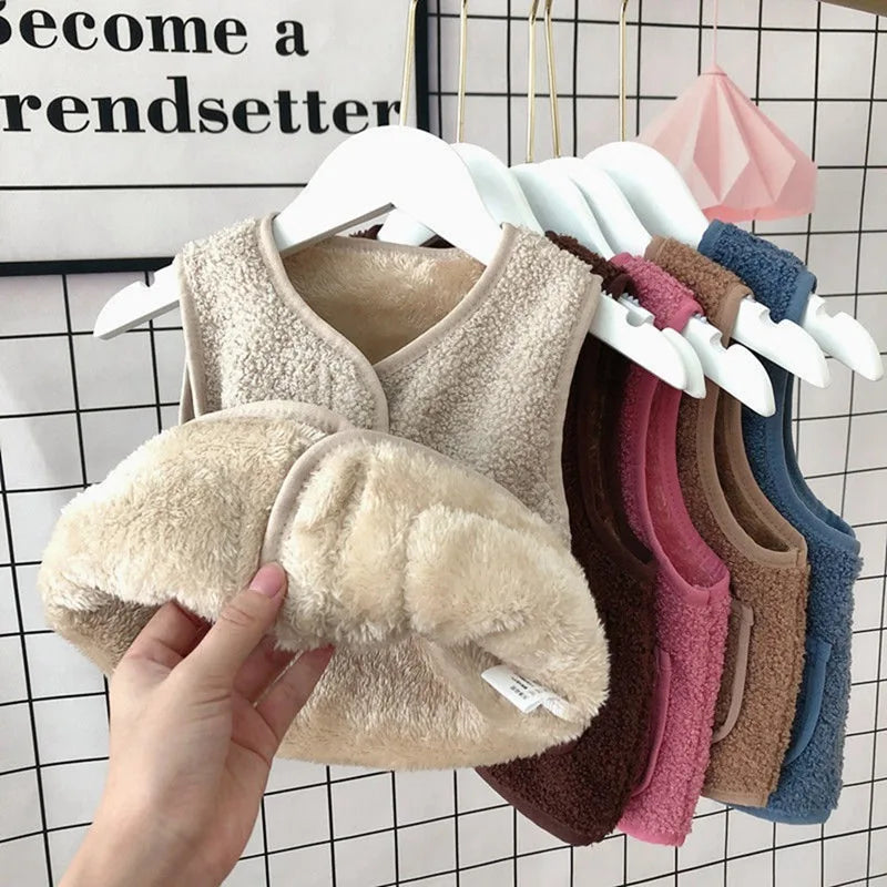 Kids' Warm Winter Vest | Cozy Polyester Lambswool Design
