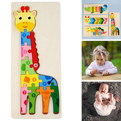 Wooden Animal Puzzle Set | Fun Learning Toy for Kids