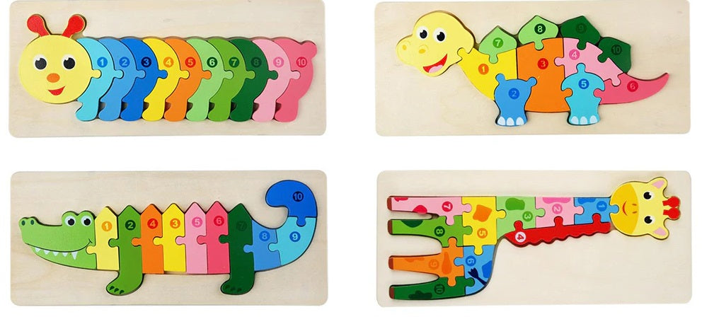 Wooden Animal Puzzle Set | Fun Learning Toy for Kids