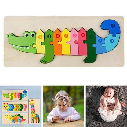 Wooden Animal Puzzle Set | Fun Learning Toy for Kids