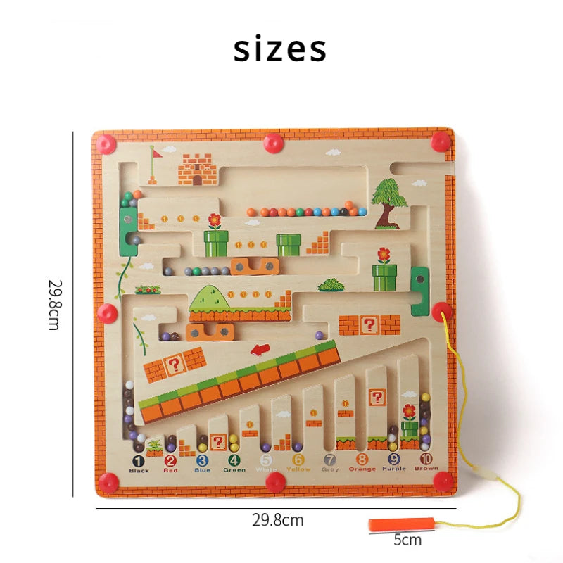 Wooden Magnetic Puzzle Toy | Enhances Creativity and Problem-Solving Skills