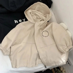 Kids Lightweight Windbreaker Jacket | Water-Resistant Hooded Outerwear