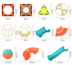Magnetic Marble Run Set | 68 Pieces for Creative Play