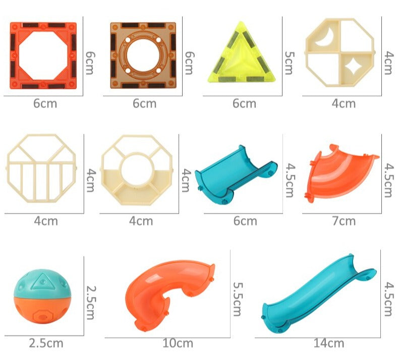Magnetic Marble Run Set | 68 Pieces for Creative Play