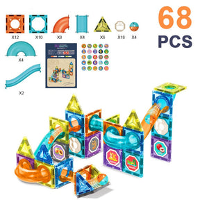 Magnetic Marble Run Set | 68 Pieces for Creative Play