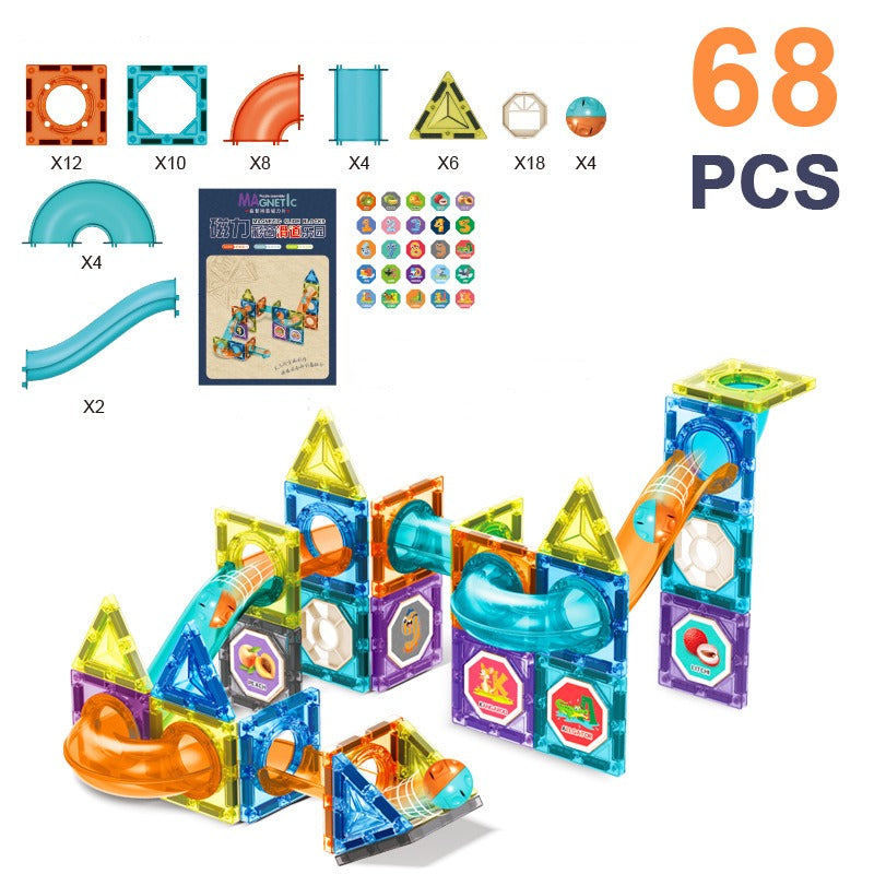 Magnetic Marble Run Set | 68 Pieces for Creative Play