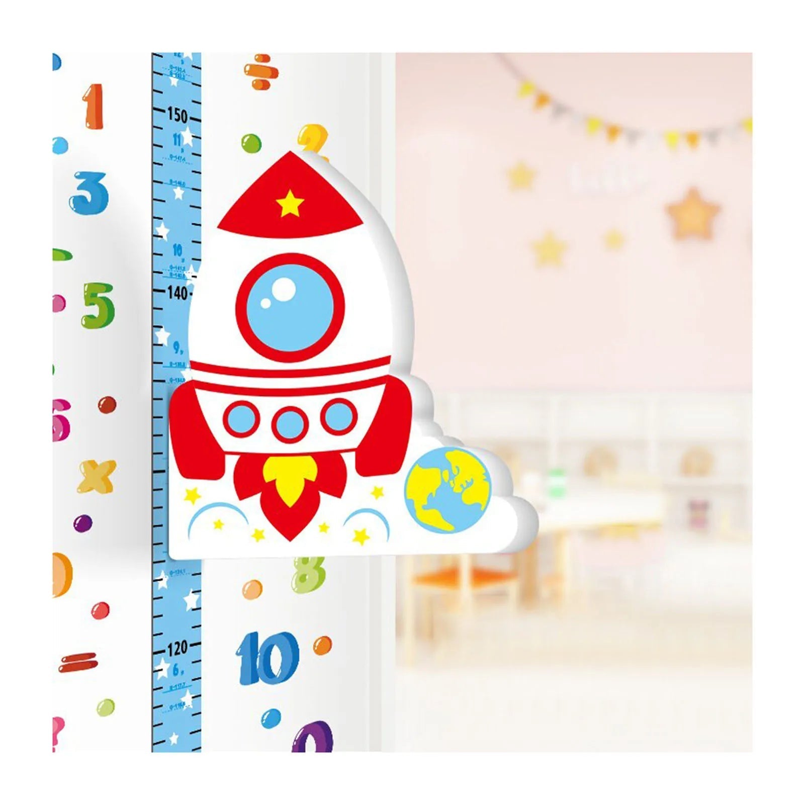 Kids Growth Chart Stickers | Removable Animal Figures for Fun Tracking