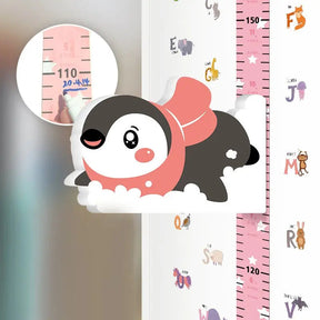 Kids Growth Chart Stickers | Removable Animal Figures for Fun Tracking