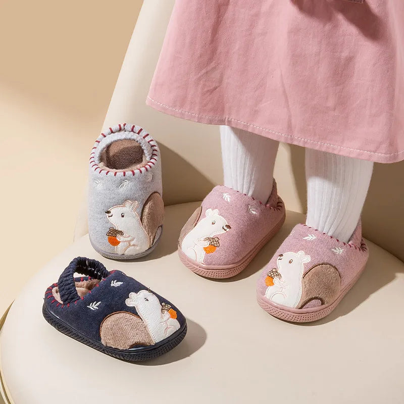 Kids' Cartoon Slippers | Soft, Warm, Non-Slip Design