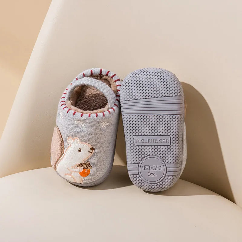Kids' Cartoon Slippers | Soft, Warm, Non-Slip Design