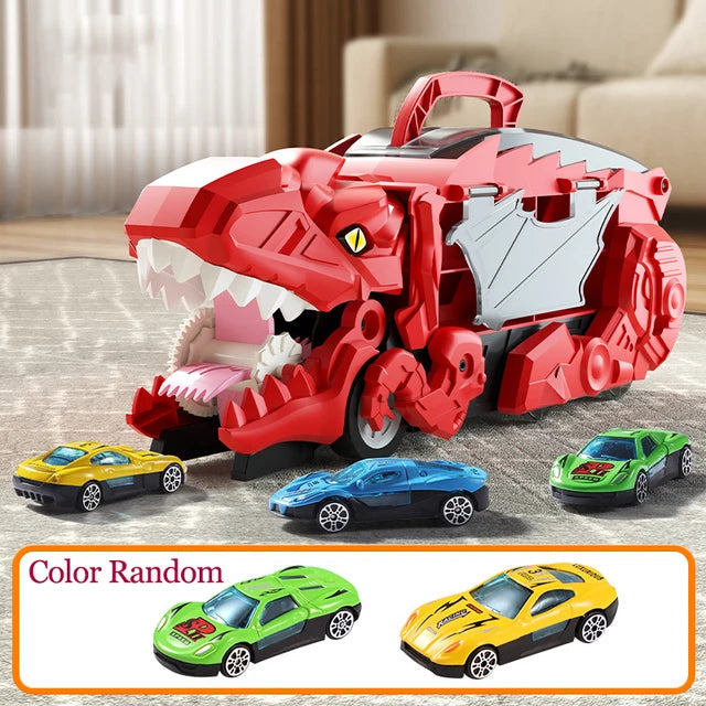 Dino Transporter Toy Truck | Durable Plastic with Dino Figures