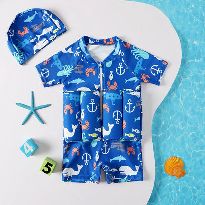 Kids UV Protection Swimwear | Adjustable Floaties for Ages 0-6