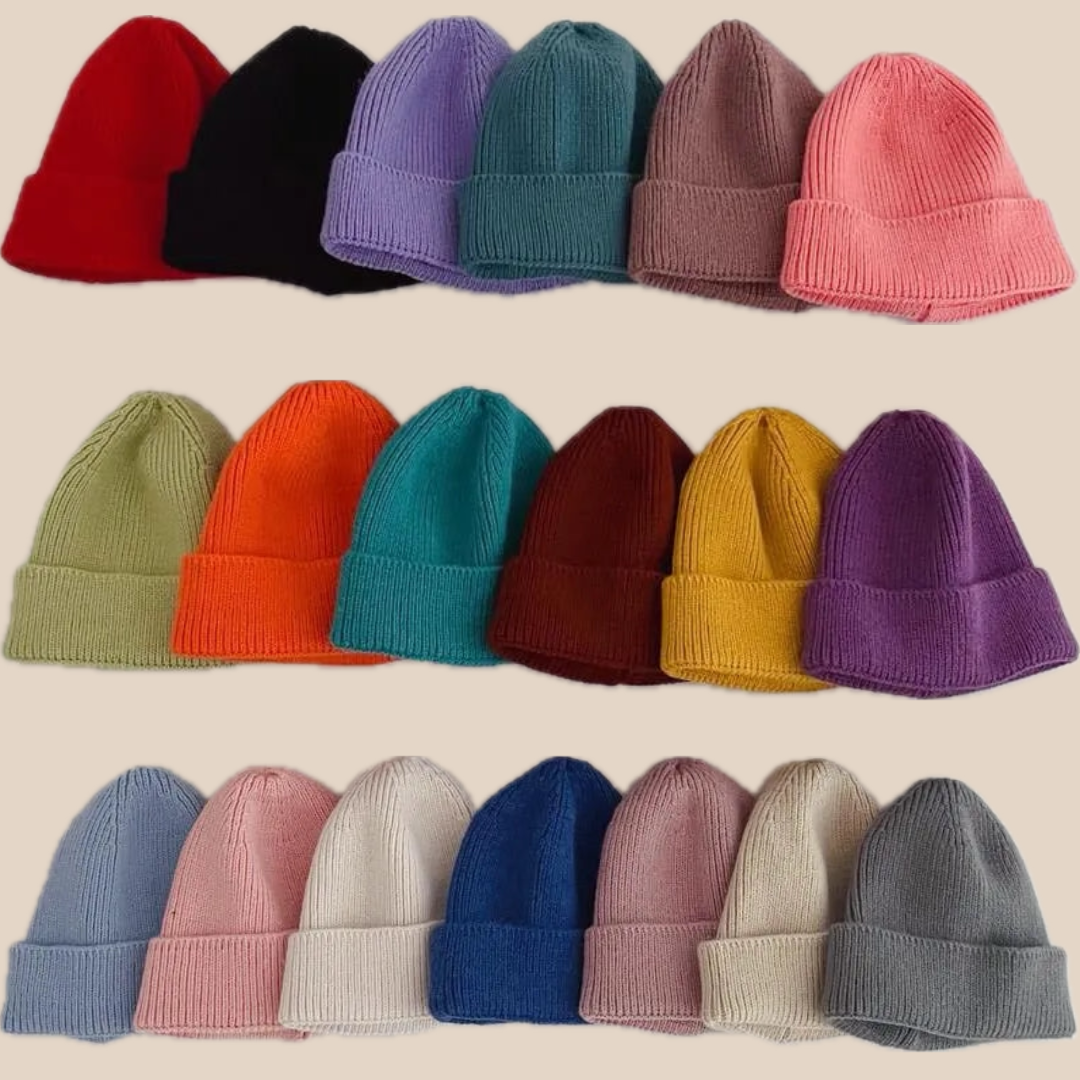 Kids' Cotton Beanie Hat | Soft, Warm, and Colorful for Ages 1-4