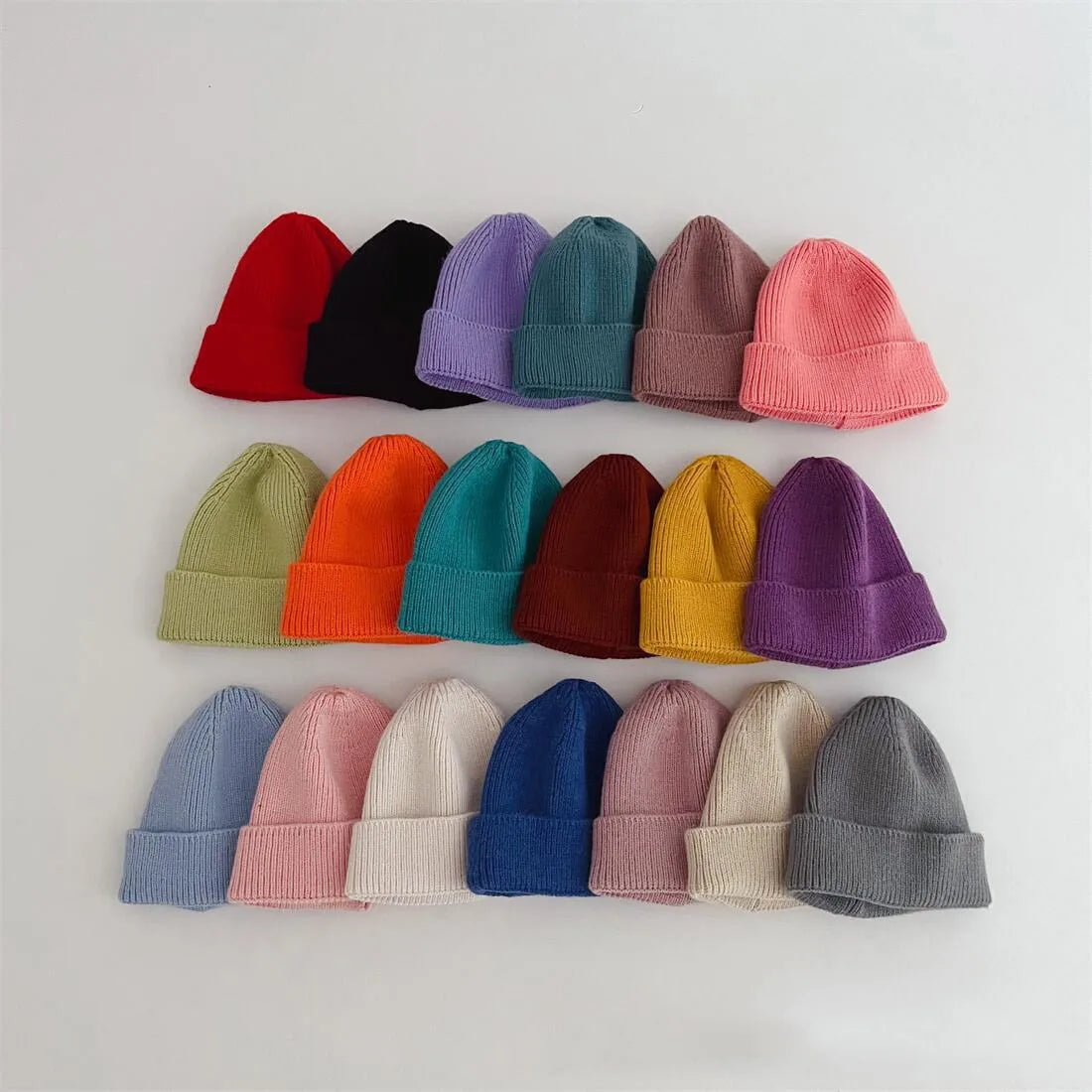 Kids' Cotton Beanie Hat | Soft, Warm, and Colorful for Ages 1-4