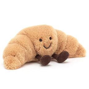 Croissant Plush Pillow | Soft Light Brown Cuddle Buddy
