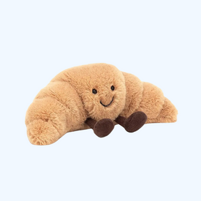 Croissant Plush Pillow | Soft Light Brown Cuddle Buddy