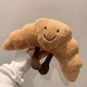 Croissant Plush Pillow | Soft Light Brown Cuddle Buddy