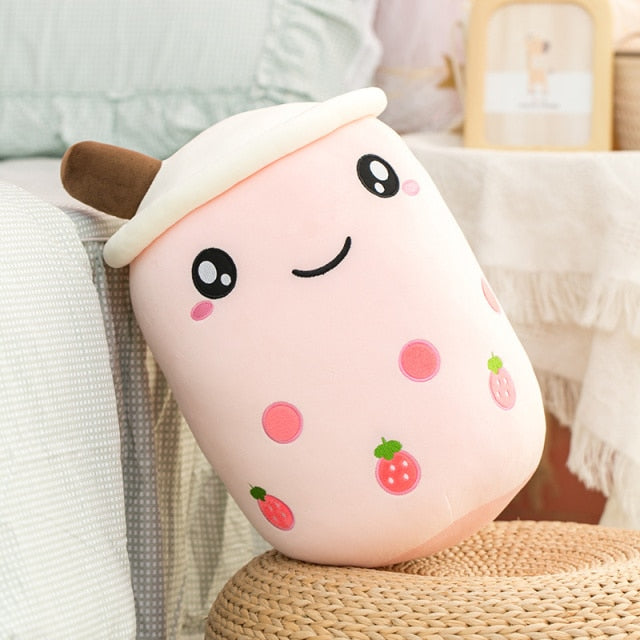 Bubble Tea Plush Pillow | Cute Cuddle Companion for Decor