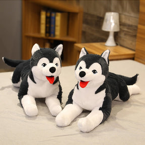 Husky Puppy Plush Toy | Realistic, Soft, Life-Size Cuddly Companion