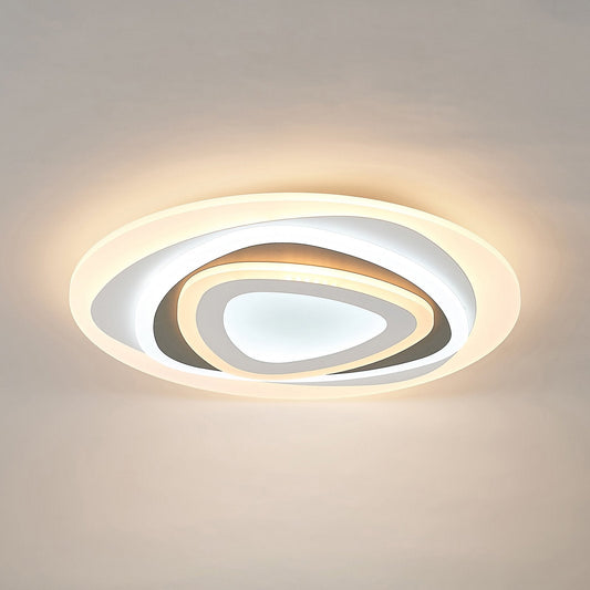 LED Flush Mount Ceiling Light | Adjustable Brightness for Low Ceilings