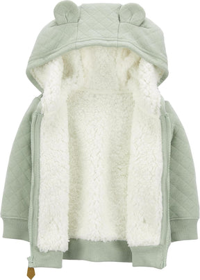 Hooded Baby Sweater | Soft Sherpa Lined Comfort