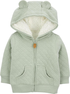 Hooded Baby Sweater | Soft Sherpa Lined Comfort