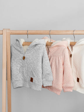 Hooded Baby Sweater | Soft Sherpa Lined Comfort
