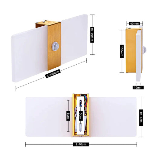 Motion-Sensing LED Wall Lamp | Modern Design for Smart Illumination