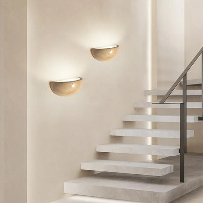 Stone LED Wall Lamp | Elegant Design for Cozy Ambiance