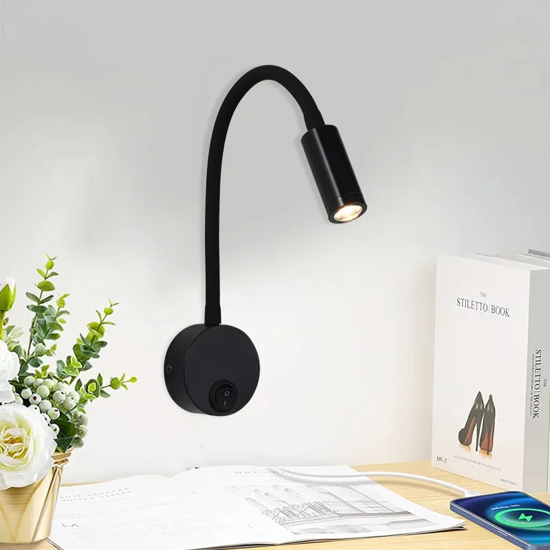 LED Wall Lamp for Reading | Adjustable Arm for Focused Lighting