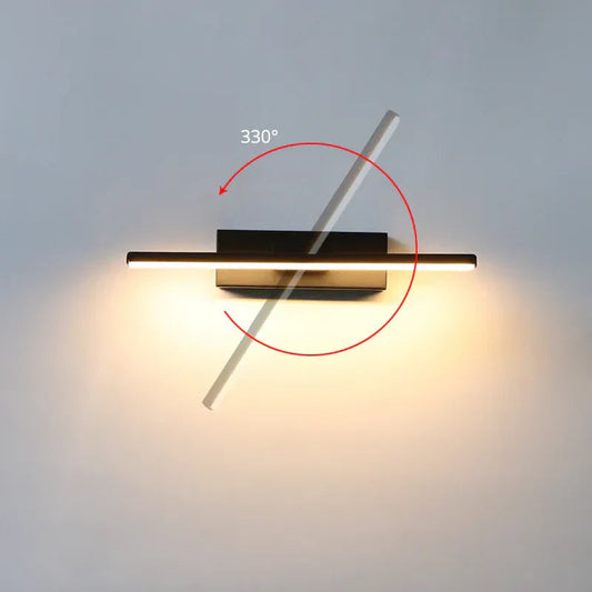 Adjustable LED Wall Lamp | 330° Rotating Light for Bedrooms