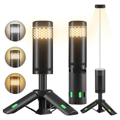 Rechargeable LED Camping Lantern | Magnetic Base and Tripod Design