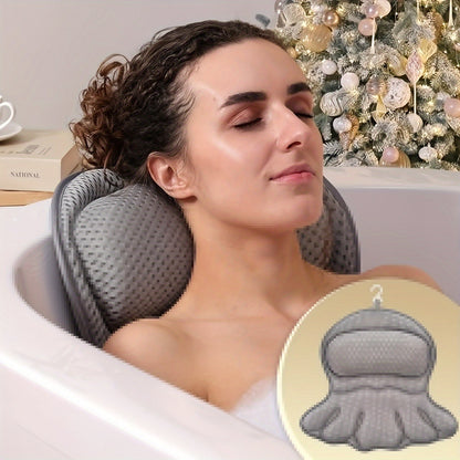Ergonomic Bath Pillow | Neck and Back Support with Non-Slip Design