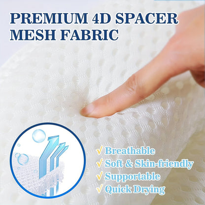 Ergonomic Bath Pillow | Neck and Back Support with Non-Slip Design