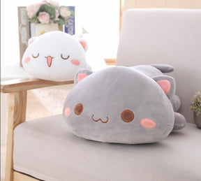 Kawaii Plush Cat Pillow | Soft Cuddly Companion for All Ages