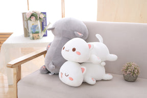 Kawaii Plush Cat Pillow | Soft Cuddly Companion for All Ages