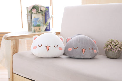 Kawaii Plush Cat Pillow | Soft Cuddly Companion for All Ages