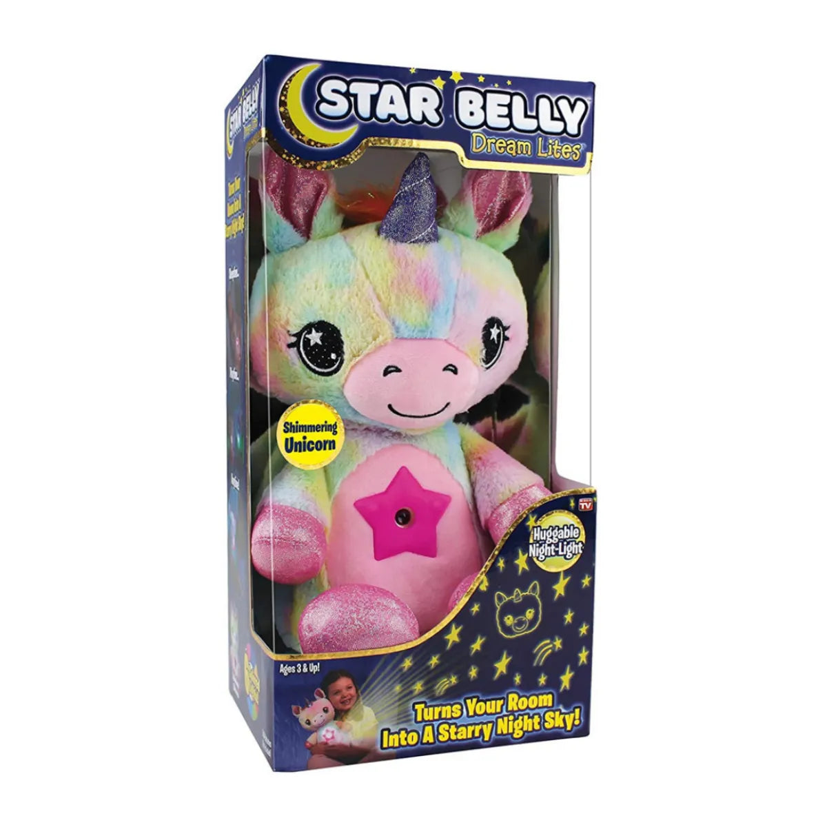 Magical Night Light Toy | Soft Cuddly Unicorn with Colorful Glow