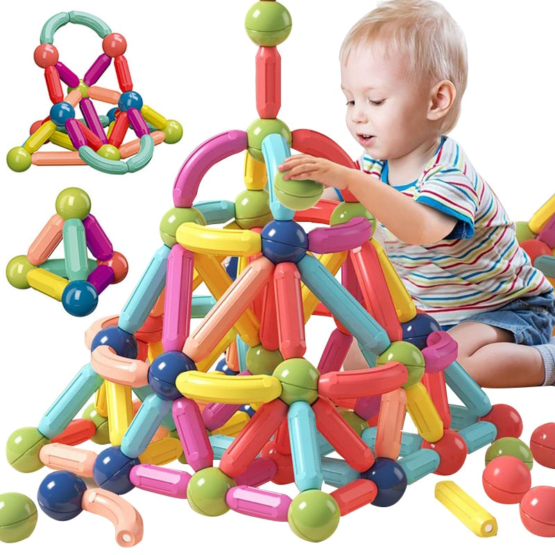 Magnetic Building Blocks Set | Enhance Creativity and Coordination