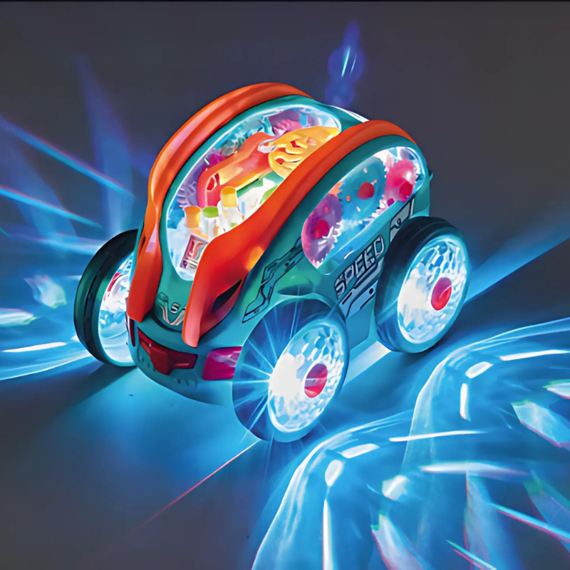 Dynamic LED Gear Car | Engaging Light Shows and Playful Music
