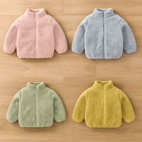 Soft Teddy Jacket for Kids | Cozy Warmth for Cold Days
